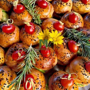 Halal burger platter with sliders for parties