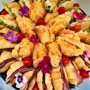 Mini croissant platter