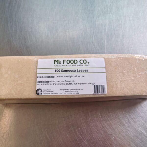 Fresh halal samoosa leaves in Cape Town – pack of 50